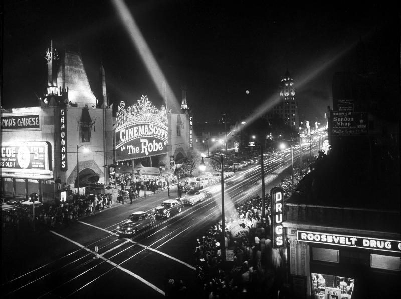 le jour de l'ouverture opening day a Hollywood salle de cinema from 