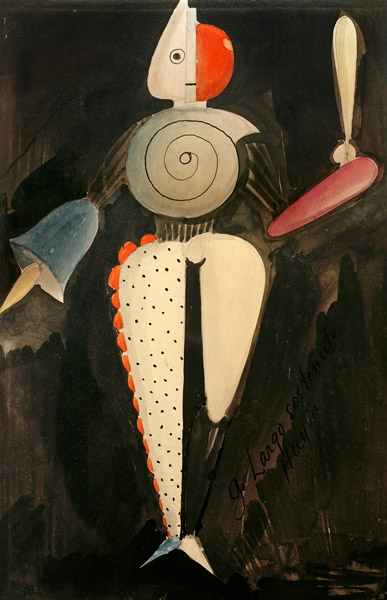 The Abstract - Oskar Schlemmer as art print or hand painted oil.
