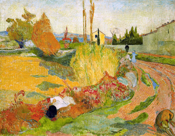 Countryside at Arles - oil paining of Paul Gauguin as art print or hand  painted oil.