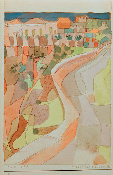 Strasse bei Villa Mazzaro 1924.238. from Paul Klee