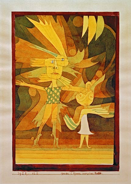 Genien (Figuren aus einem Ballett), - Paul Klee as art print or hand  painted oil.