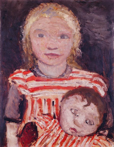 Mädchen mit Puppe from Paula Modersohn-Becker