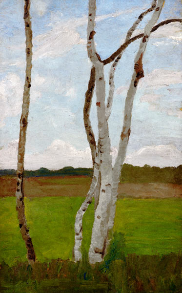 Birch Trunks from Paula Modersohn-Becker