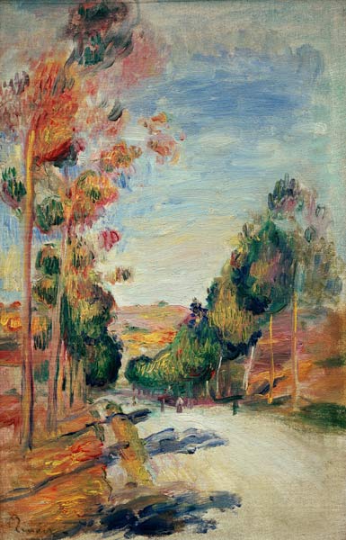 Renoir / Landscape near Essoyes / 1897 - Pierre-Auguste Renoir as art print  or hand painted oil.