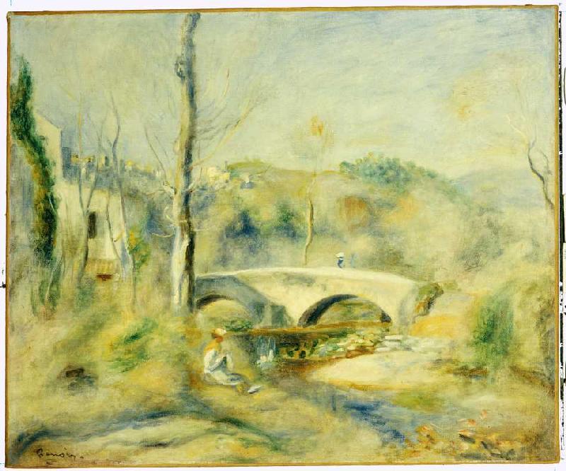 Landscape with bridge from Pierre-Auguste Renoir