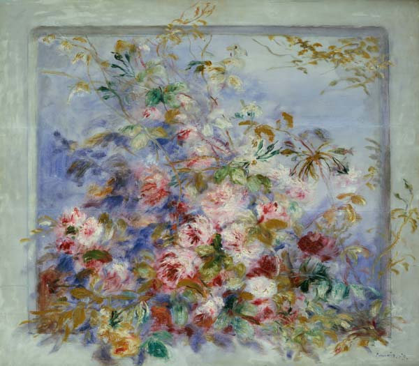 Rosen in einem Fenster from Pierre-Auguste Renoir