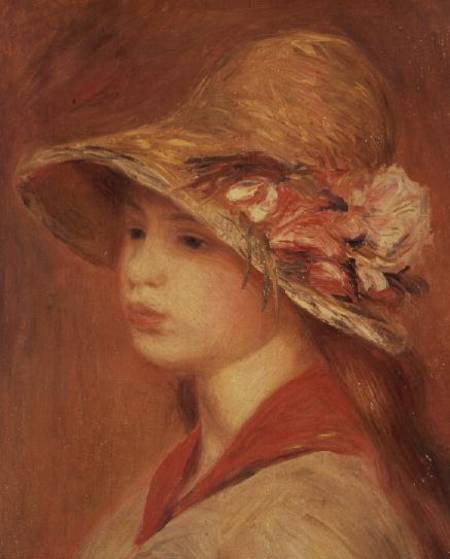 Young Woman in a Hat from Pierre-Auguste Renoir