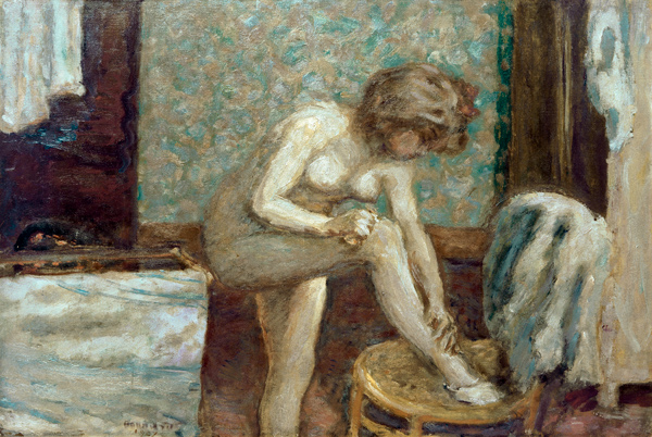 Dans le cabinet de toilette - Pierre Bonnard as art print or hand painted  oil.