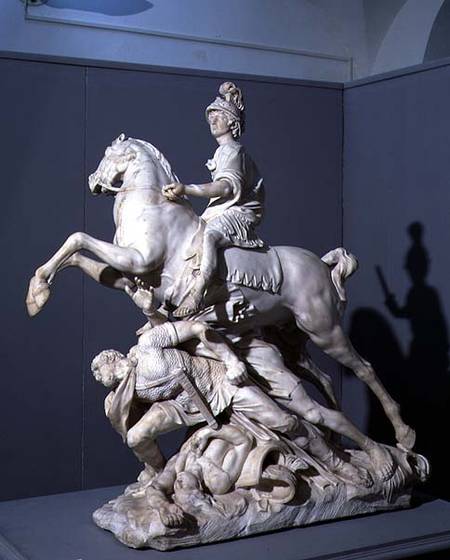 Alexander Victorious, sculpture from a m - Pierre Puget as art print or  hand painted oil.