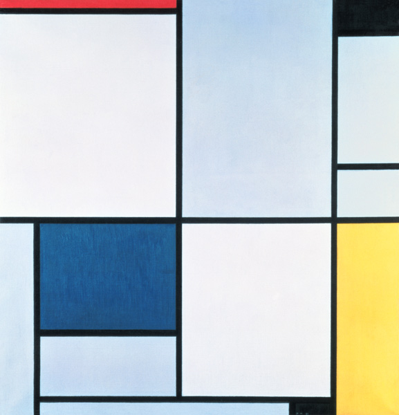 Tableau 1 - Piet Mondrian as art print or hand painted oil.