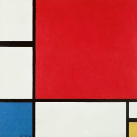 Composition in red, blue… - Piet Mondrian