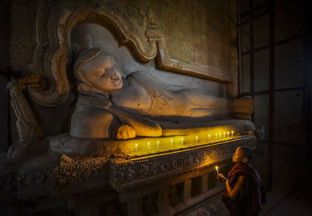 A Novice Monk in the Temple of Bagan from Raymond Ren Rong Liu