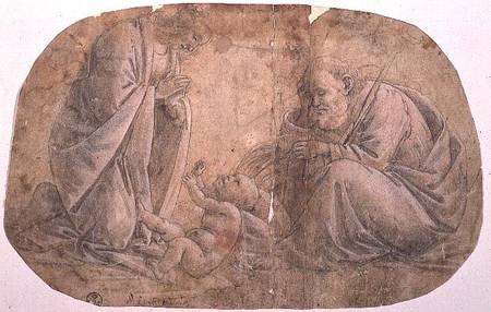 Study for the Adoration of the child from Sandro Botticelli