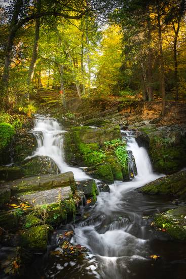 Autumn at the waterfall