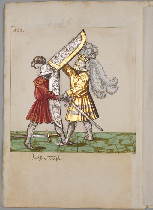 Illustration from The Tournament Book of Emperor Maximilian I from Süddeutscher Meister