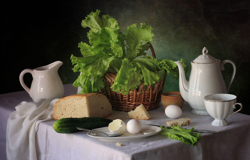 Still life with lettuce from Tatyana Skorokhod (Татьяна