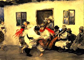 Round dance, after from Teodor Axentowicz