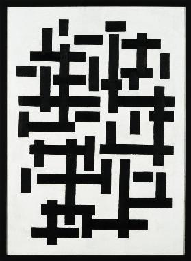 Composition weiss black. - Theo van Doesburg