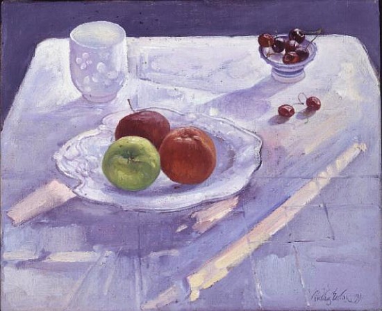 Dish of Apples with Cherries from Timothy  Easton