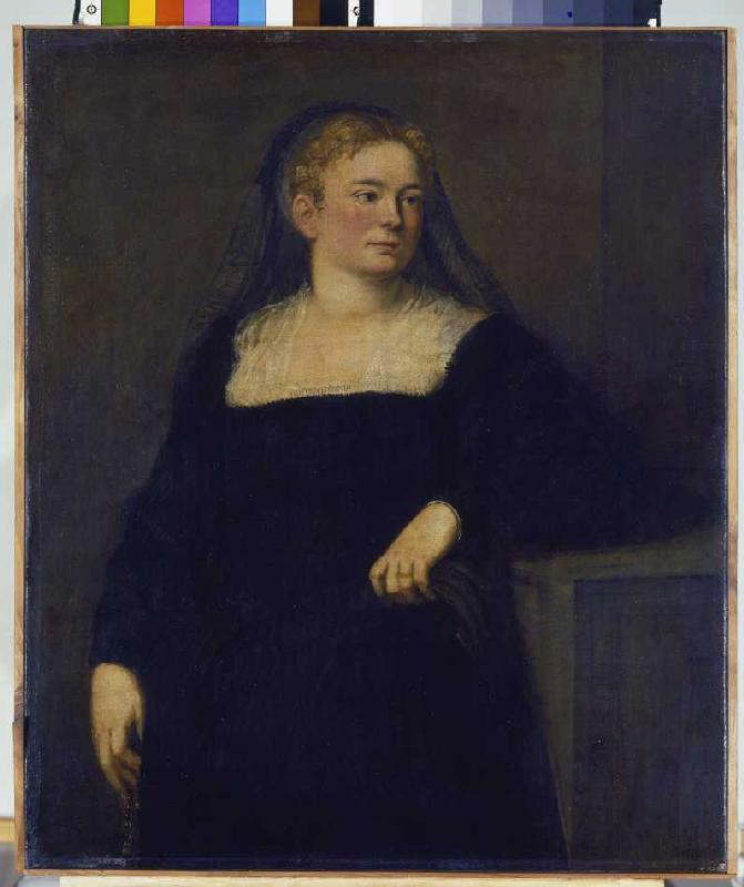 Portrait of a lady in mourning (early work) from Jacopo Robusti Tintoretto