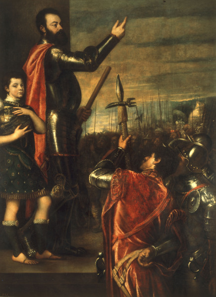 Alfonso d Avalos address / Titian from Tizian (aka Tiziano Vercellio)