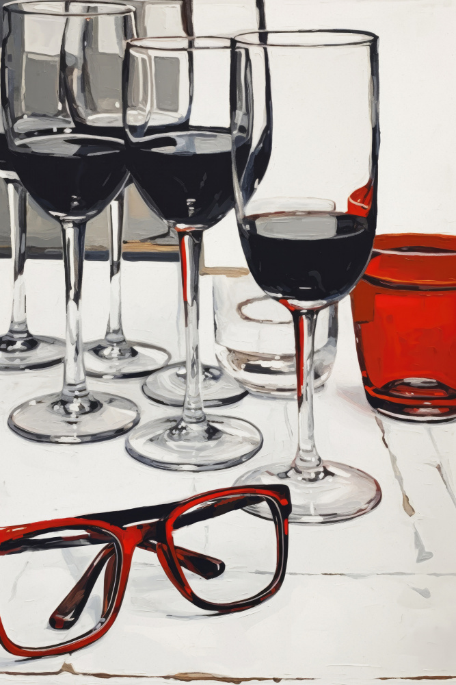 Still Life With Red Glasses from Treechild