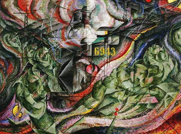 States of Mind I: The Farewells - Umberto Boccioni as art print or hand  painted oil.