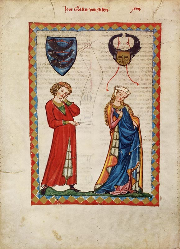 Gottfried von Neifen (From the Codex Manesse) from Unbekannter Künstler