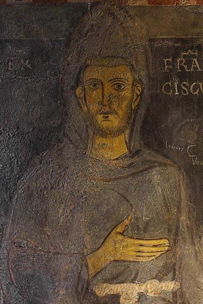 Saint Francis of Assisi (Detail of his oldest portrait)