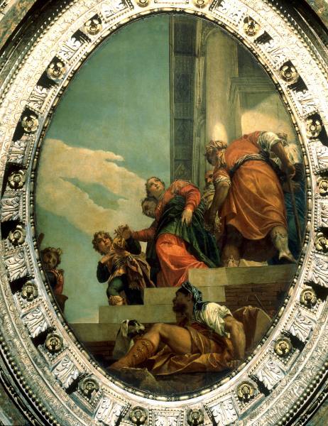 Banishment of Queen Vashti / Veronese from Veronese, Paolo (aka Paolo Caliari)