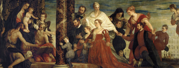 Madonna & Cuccina Family /Veronese/ 1571 from Veronese, Paolo (aka Paolo Caliari)