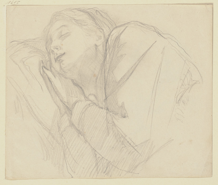 Brustbild einer schlafenden Frau from Victor Müller