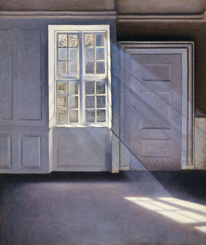 Dust Motes Dancing in the Sunbeams from Vilhelm Hammershoi