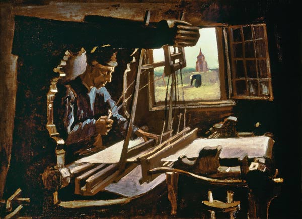 Weaver in front of an open window from Vincent van Gogh