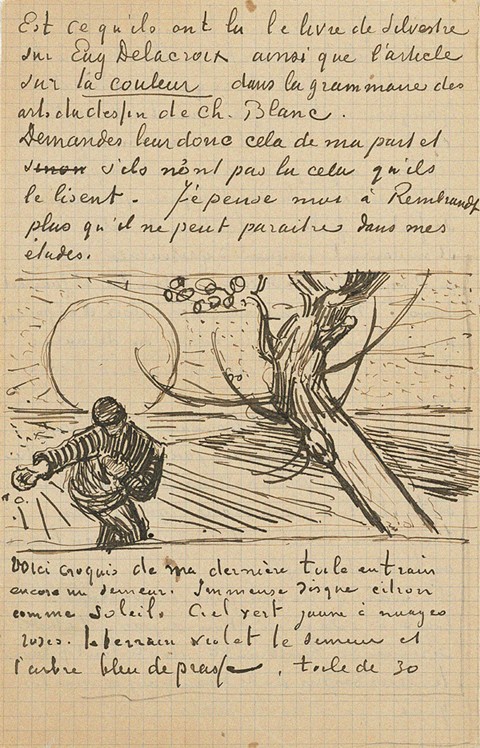 The Sower, Letter to Theo from Arles, c. 25 November 1888 from Vincent van Gogh