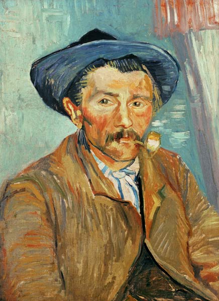 van Gogh / Man with pipe / 1888 - Vincent van Gogh as art print or hand  painted oil.