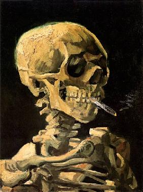 Skull with Burning Cigarette 1885/86