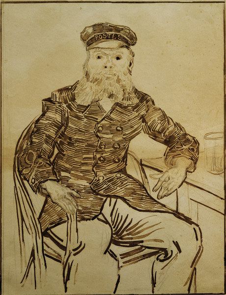 V.van Gogh, Postman Joseph Roulin/Draw. from Vincent van Gogh