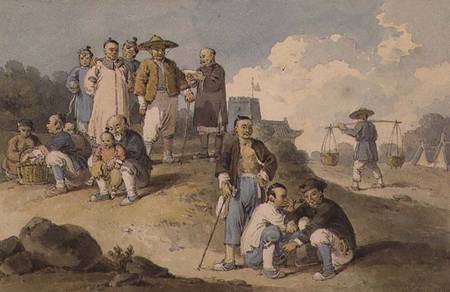 A group of Chinese watching the Earl Macartney's Embassy to China from William Alexander