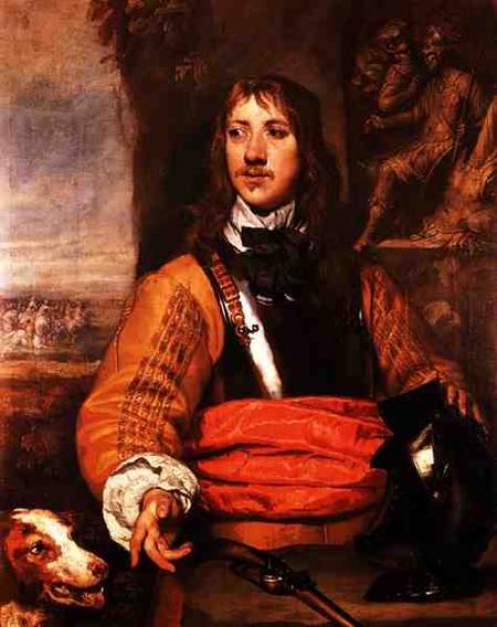 Portrait of Sir Charles Lucas - William Dobson as art print or hand painted  oil.