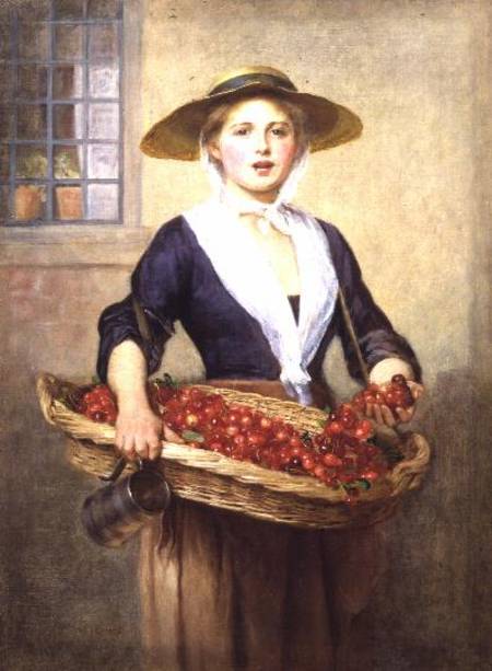 Cherry Ripe - William Frederick Yeames as art print or hand painted oil.